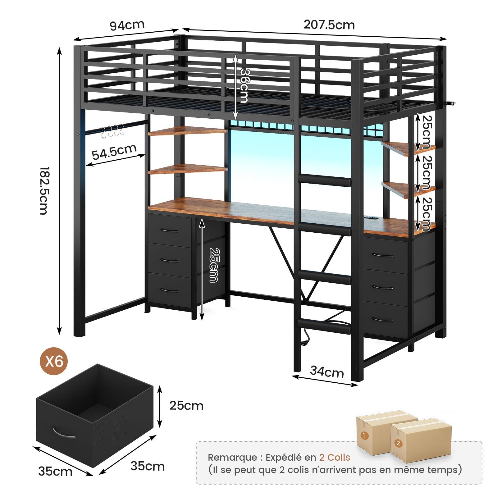 2 person desk